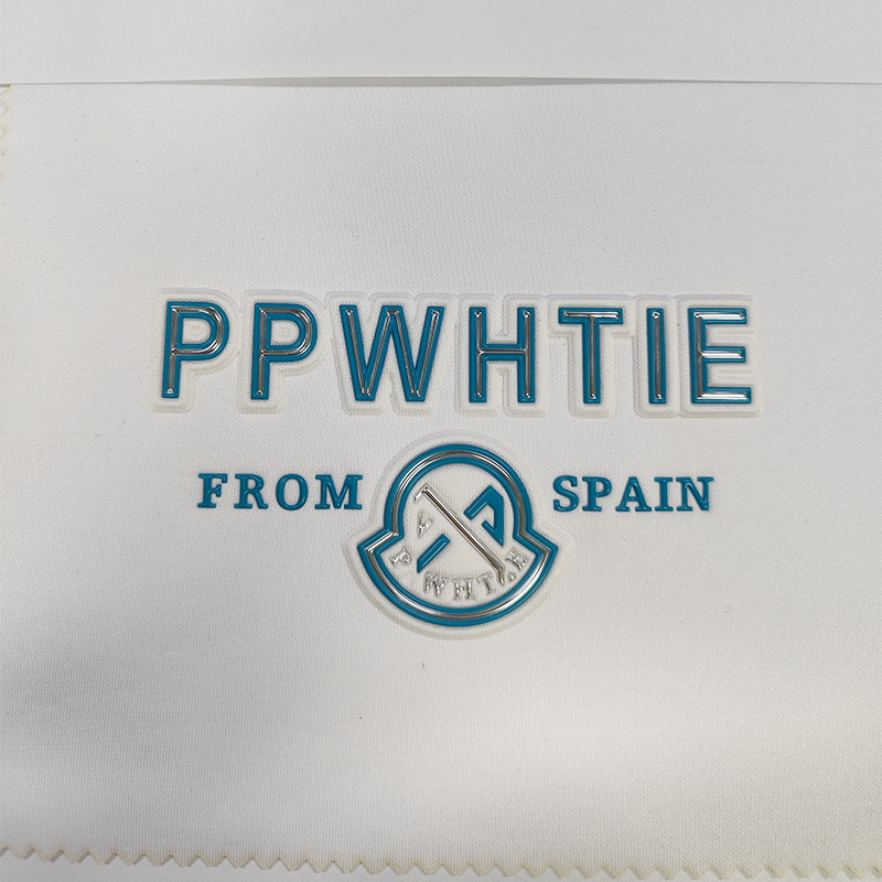High Frequency TPU Voltage Mark Hot Pressing Convex And Concave Three-Dimensional Electroplating TPU Clothing Trademark LOGO Accessories