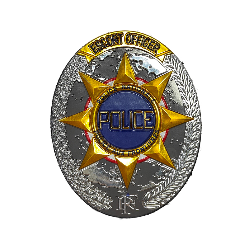 Source Manufacturer High Frequency Voltage Tpu Velcro Badge 3D Stereo Electroplating Tpu High Frequency Embossed Shoulder Badge Chest Badge